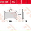TRW Scheibenbremsbeläge MCB 690 SV mit ABE