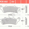 TRW Scheibenbremsbeläge MCB 692 mit ABE