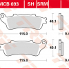 TRW Scheibenbremsbeläge MCB 693 SH mit ABE