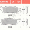 TRW Scheibenbremsbeläge MCB 693 mit ABE