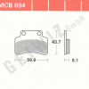 TRW Scheibenbremsbeläge MCB 694 mit ABE