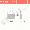 TRW Scheibenbremsbeläge MCB 696 mit ABE