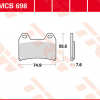 TRW Scheibenbremsbeläge MCB 698 mit ABE
