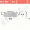 TRW Scheibenbremsbeläge MCB 699 mit ABE