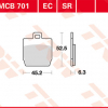 TRW Scheibenbremsbeläge MCB 701 SR ohne ABE