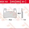 TRW Scheibenbremsbeläge MCB 703 SRQ ohne ABE