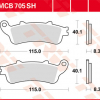 TRW Scheibenbremsbeläge MCB 705 / MCB 704 SH mit ABE