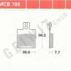 TRW Scheibenbremsbeläge MCB 708 mit ABE
