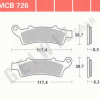 TRW Scheibenbremsbeläge MCB 726 mit ABE