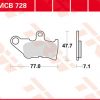 TRW Scheibenbremsbeläge MCB 728 mit ABE