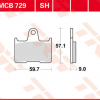 TRW Scheibenbremsbeläge MCB 729 SH mit ABE