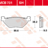 TRW Scheibenbremsbeläge MCB 731 SH mit ABE