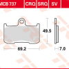 TRW Scheibenbremsbeläge MCB 737 CRQ ECE R90 homologiert