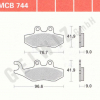 TRW Scheibenbremsbeläge MCB 744 mit ABE