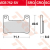 TRW Scheibenbremsbeläge MCB 752 CRQ ECE R90 homologiert