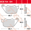 TRW Scheibenbremsbeläge MCB 754SH mit ABE