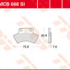 TRW Scheibenbremsbeläge MCB 668 SI mit ABE