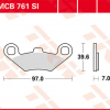 TRW Scheibenbremsbeläge MCB 761 SI mit ABE