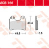TRW Scheibenbremsbeläge MCB 766 STD mit ABE