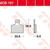 TRW Scheibenbremsbeläge MCB 767 mit ABE