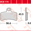 TRW Scheibenbremsbeläge MCB 770 mit ABE