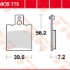TRW Scheibenbremsbeläge MCB 775 mit ABE