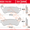 TRW Scheibenbremsbeläge MCB 776 SH mit ABE