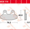 TRW Scheibenbremsbeläge MCB 779 mit ABE