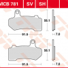 TRW Scheibenbremsbeläge MCB 781 SV mit ABE