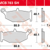 TRW Scheibenbremsbeläge MCB 783 SH mit ABE