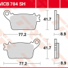 TRW Scheibenbremsbeläge MCB 784 SH mit ABE
