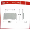 TRW Scheibenbremsbeläge MCB 785 STD mit ABE
