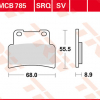 TRW Scheibenbremsbeläge MCB 785 SV mit ABE