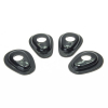 Shin Yo Montageplatten INDY SPACER ISY2 für Mini-Blinker für Yamaha, R1 (02-) / R6 (03-05), schwarz, Set