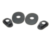Shin Yo Montageplatten INDY SPACER ISY3 für Mini-Blinker für Yamaha, schwarz, Set