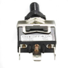 P & W Schalter mit AN-AUS-AN Stellung mit Gummikappe (Spritzwassergeschützt) 12V/20A bzw. 24V/15A