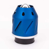 K&S Motor Luftfilter Grenade blau gerade 35/48mm Anschluss (inkl. Adapter)
