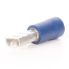 EMC Flachsteckhülse Kabelquerschnitt 1,5-2,5 mm², Steckerbreite 4,8mm, teilisoliert PVC, blau, 100er Pack