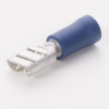 EMC Flachsteckhülse Kabelquerschnitt 1,5-2,5 mm², Länge 20,8 mm, teilisoliert PVC, blau, 100er Pack