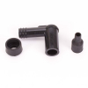 NGK Zündkerzenstecker LB-01F 90 Grad kurz, schwarz  (für M4 Anschlussgewinde)