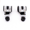 Geiwiz Scheinwerferhalter Set für 30-38mm Holme, chrom mit Vibrationsgummi universal