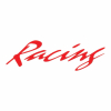 Racing Style Aufkleber (Abziehfolie) Racing 18cm, rot 2St.