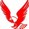 Geiwiz Aufkleber Eagle rot