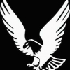 Quattroerre Aufkleber Eagle weiß