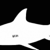 Geiwiz Aufkleber Shark weiß