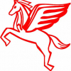 Geiwiz Aufkleber Rot für Pegasus