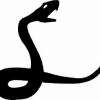 Geiwiz Aufkleber Snake schwarz