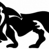 Geiwiz Aufkleber Lion schwarz