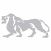 Geiwiz Aufkleber Lion silber