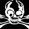 Geiwiz Aufkleber Skull weiß